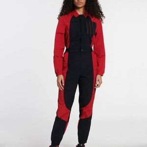 NWT Womens Size 1X Jordan Essential Flight Suit Red and Black DJ2626-636